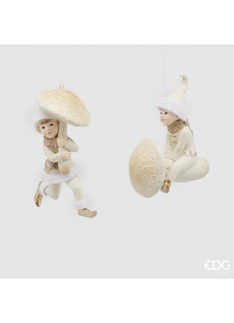 Новогодняя игрушка Гном на луне