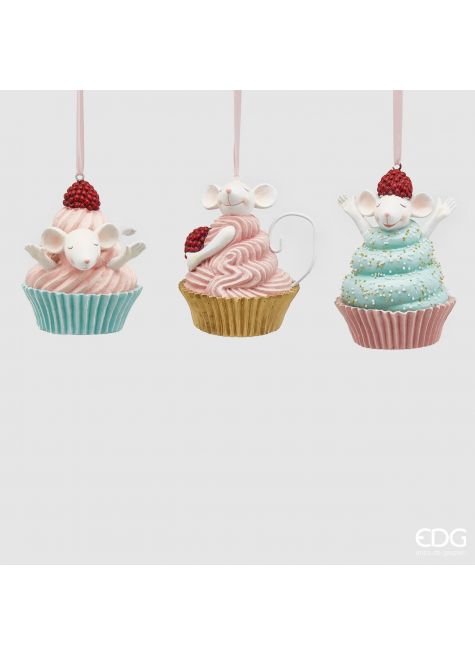 Новогодняя игрушка Кекс с мышкой