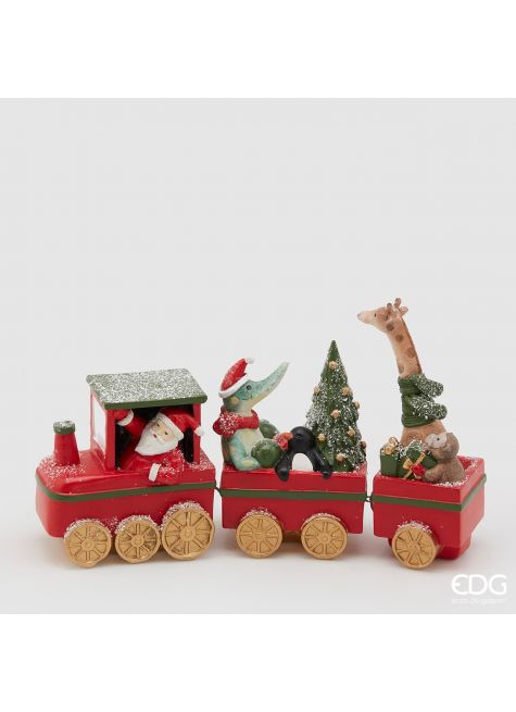 Новогодний поезд с Дедом Морозом и животными